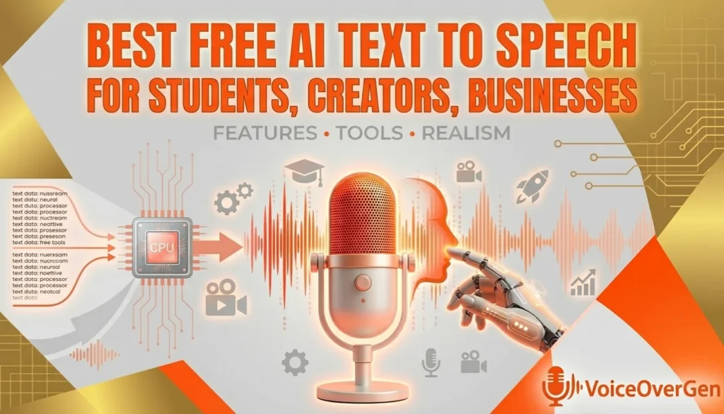 Best AI Text to Speech Free Tools for Students, Creators, and Businesses